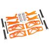 8995T - Suspension kit, WideMaxx, Orange (Includes Front & Rear Suspension arms, Front Toe Links, Rear Shock Springs) view 1