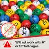 MR CHIPS Bingo Master Board and Easy Read 7/8" Bingo Balls with Fade and Scratch Resistant Large Numbers and Large Letters That Will Never Rub Off view 4