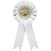 Crown Awards Dominoes White Rosette Ribbon Award, Dominoe Games Trophy Ribbon Prize, 100 Pack Prime view 2