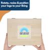 WE Games Custom Logo Printed Shut The Box Game Wooden Dice Games, Personalized Color Printed Logos, Tabletop Bar Game, 12 Number Tiles in Keepsake Natural Wood Stain Wooden Box view 3