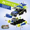 Coogam Take Apart Racing Car with Electric Screwdriver Tool, Fine Motor Skill Toy Car Construction Set STEM Building Learning Game with Light and Sound Gifts for Year Old Boys and Girls view 2