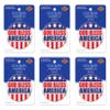 Beistle 6 Piece Patriotic God Bless America Party Buttons USA Fourth Of July Decorations Costume Accessories view 2
