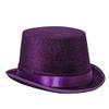 Carnavalife Felt Cup Hat Satin Hat Round Wizard with Satin Ribbon for Adults and Children (Purple) view 1