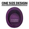 Carnavalife Felt Cup Hat Satin Hat Round Wizard with Satin Ribbon for Adults and Children (Purple) view 3