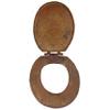 Rustic Hand Forged Hand Hammered Pure Copper Round Toilet Seat and Cover Fits All Standard Cabin Size toilet Bowls Brands view 1