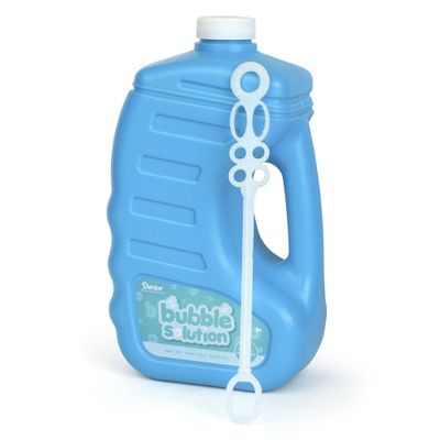 Darice 64oz Bubble Solution Refill for Bubble Machines & Blowers - Easter, Weddings, Birthdays, Outdoor - 2 Big Bubble Wands Included - Non-Toxic Safe for Toddlers & Kids, Colors May Vary