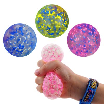Stress Balls - Squishy Squeeze Balls 1.75" - ADHD Relief Toys for Adults - Sensory Fidget Toys - 12 pcs - Small Sensory Ball