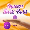 Stress Balls - Squishy Squeeze Balls 1.75" - ADHD Relief Toys for Adults - Sensory Fidget Toys - 12 pcs - Small Sensory Ball view 2