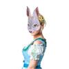 Alodidae Bunny Mask Animal Half Face Rabbit Ear Mask for Easter Halloween Party Mardi Gras Costume Accessory (Grey) view 2