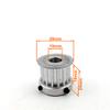 L-faster 16 Teeth Pulley for Skateboard N63 Motor 10mm Shaft 16T Pulley Replacement for Skateboard Fits HTD-5M Belt (2 Pulleys) view 2