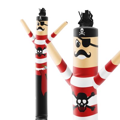 LookOurWay Air Dancers Inflatable Tube Man Attachment - 10 Feet Tall Wacky Waving Inflatable Dancing Tube Guy for Business Promotion - Blower Not Included - Character Themed - Pirate