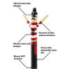LookOurWay Air Dancers Inflatable Tube Man Attachment - 10 Feet Tall Wacky Waving Inflatable Dancing Tube Guy for Business Promotion - Blower Not Included - Character Themed - Pirate view 2