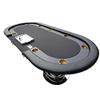 IDS Home 96" Dark Knight #49 Plus Poker Table with 500 Metal Chip Trays Jumbo Cupholder Speed Cloth Two Drop Boxes view 2
