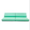 Foamnasium Blocksy Mini, Indoor Foam Playset 3 Piece Soft Toddler and Kids Active Play Couch for Crawling, Climbing, Fort Building and Jumping, Made in The US, Mint view 1
