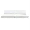 Foamnasium Blocksy Mini, Indoor Foam Playset 3 Piece Soft Toddler and Kids Active Play Couch for Crawling, Climbing, Fort Building and Jumping, Made in The US, White view 1