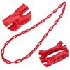 1.5m Children Swing Chain Plastic Coated Iron Playground Swing Link Chain Toy for Outdoor Indoor (Red) view 2