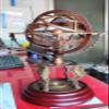 Castle Instruments Antique Brass 18" Armillary Sphere Globe Astrolabe Zodiac Engraved Celestial Globe Wooden Base with Compass & Tiger Pillars view 4