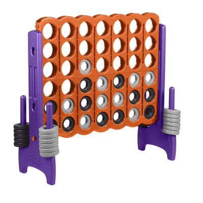 ECR4Kids Jumbo 4-To-Score, Giant Game, Orange, Purple