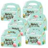 Easter Treat Boxes, Pack of 12 Easter Bunny Boxes for Candy, Cookies and Party Favors, Cute Cardboard Boxes with Handles for Wedding Candy, Birthday Favors, Holiday Goodies view 1