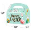 Easter Treat Boxes, Pack of 12 Easter Bunny Boxes for Candy, Cookies and Party Favors, Cute Cardboard Boxes with Handles for Wedding Candy, Birthday Favors, Holiday Goodies view 3