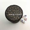 KAKDA-STORE Brown Leather Dice Cup+5pcs 14mm White Dice Set Dgd view 3
