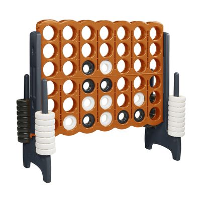 ECR4Kids Jumbo 4-To-Score, Giant Game, Orange/Grey