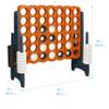 ECR4Kids Jumbo 4-To-Score, Giant Game, Orange/Grey view 2