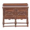 Melody Jane Dollhouse Gothic Chest Tudor Sideboard Walnut JBM Miniature Furniture view 1