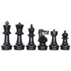 MegaChess Giant Plastic Chess Sets - Black and White - 5 Different Outdoor Giant Chess Sets from 1-Foot to 4 Feet Tall (12 inch King) view 3