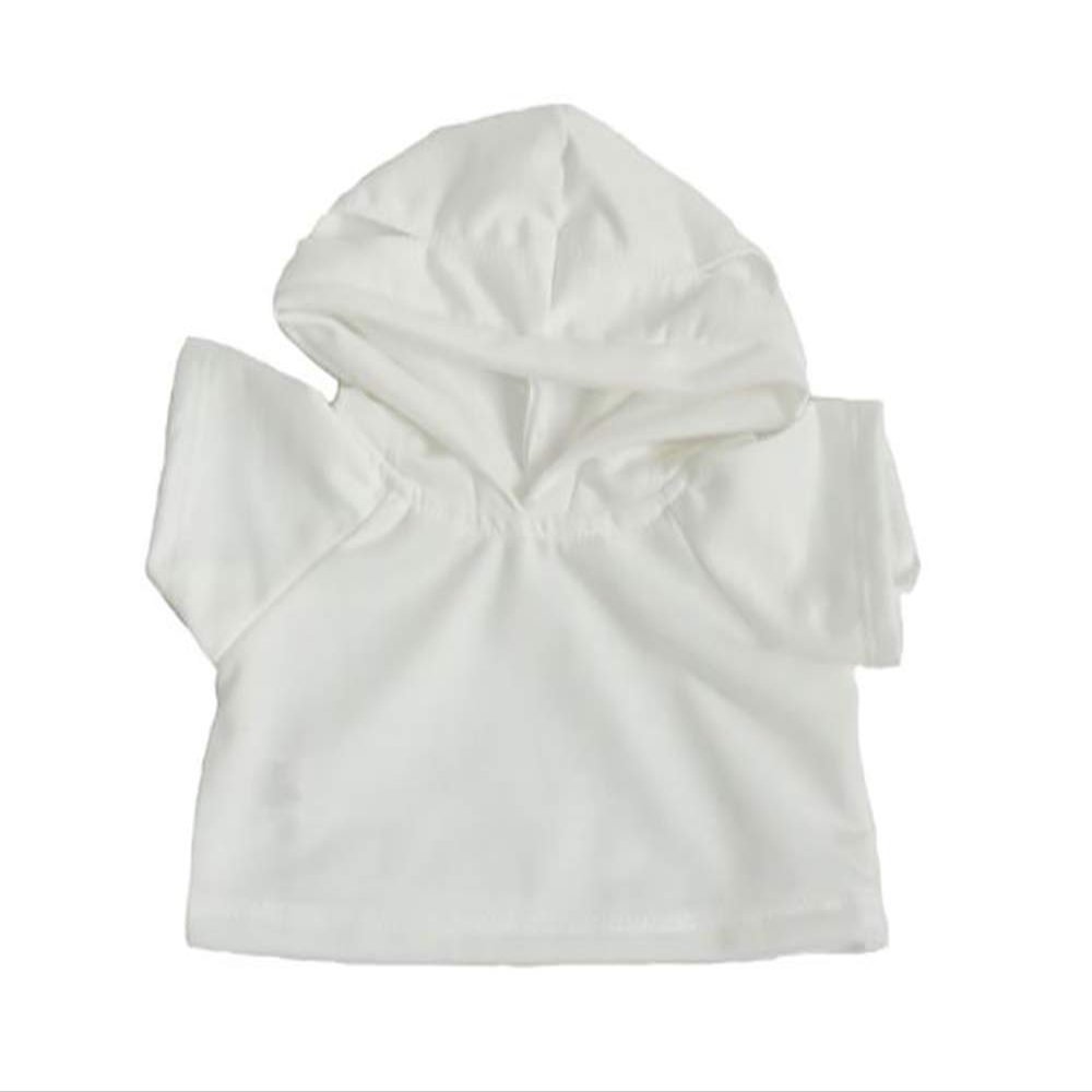Adorable White Hoodie Fits Most 16 inch Build A Bear and Make Your Own Stuffed Animals