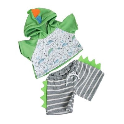Adorable Dino Hoodie/Shorts Fit Most 16 inch Build A Bear and Make Your Own Stuffed Animals