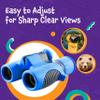 Think Peak Blue Binoculars Science Toy for Kids Ages 3-12 Years - Real Compact Outdoor Adventure & STEM Educational Nature Hiking Explorer for Bird Watching, Camping Childrens Birthday Gift view 4