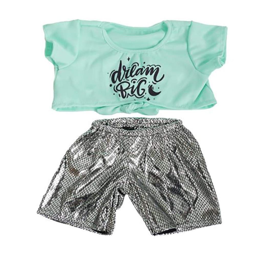 Adorable Dream Big Knot Tee & Leggings Fit Most 16 inch Build A Bear and Make Your Own Stuffed Animals