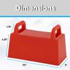 Superio Snow Brick Maker Igloo Fort Block Form Outdoor Winter Snow Toys Sand Castle Building Kit for Adults and Kids Sandbox, Beach, Sand Toys (Red), 6 Pack view 2