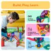 PicassoTiles 50pcs Magnetic Tiles Marble Run for Kids Race Track Toy Marble Maze Sensory Toys for Toddlers STEM Educational Set Magnet Building Blocks Construction Building Tiles Boys Girls 3+ PTG50 view 2