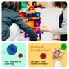 PicassoTiles 100pc Magnetic Marble Run Set with Racing Track Tiles Funnels Curved Slopes and Steel Balls for Kids STEM Construction Indoor Learning Toy That Promotes Focus and Problem Solving PTG100 view 3