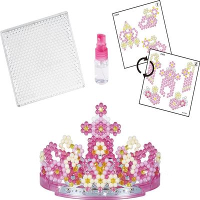 Aquabeads 3D Princess Tiara Set, Arts & Crafts Bead Kit for Children, Design a 3D Wearable Princess Tiara