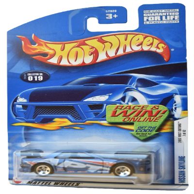 Hot Wheels 2002 First Editions 7/42 Nissan Skyline #19, Blue