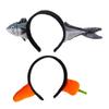Amosfun 2pcs Fish Headband Plush Animal Headbands Hair Band Novelty Headwear Party Hair Accessories for Banquet Party Festival view 1