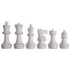 MegaChess Giant Plastic Chess Sets - Black and White - 5 Different Outdoor Giant Chess Sets from 1-Foot to 4 Feet Tall - Includes Quick-Fold Nylon Chess Mat (12 inch King) view 3