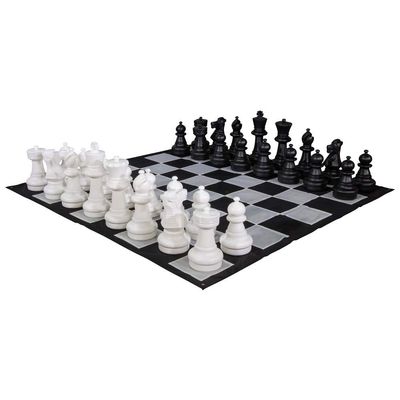 MegaChess 25 Inch Giant Plastic Chess Set - Accessories Available! (w/Nylon Mat)