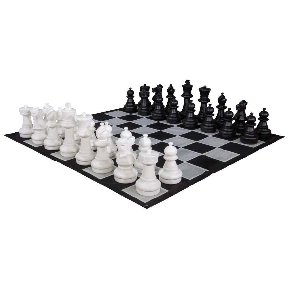 MegaChess 25 Inch Giant Plastic Chess Set - Accessories Available! (w/Nylon Mat)
