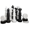 MegaChess 37 Inch Giant Plastic Chess Set - Accessories Available! (w/Plastic Board and Checkers) view 1