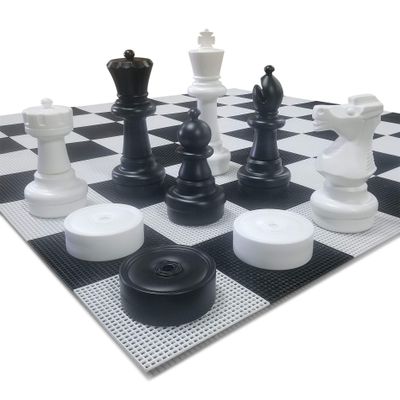 MegaChess 25 Inch Giant Plastic Chess Set - Accessories Available! (w/Plastic Board and Checkers)