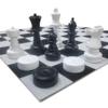 MegaChess 25 Inch Giant Plastic Chess Set - Accessories Available! (w/Plastic Board and Checkers) view 1