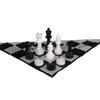 MegaChess 12 Inch Giant Plastic Chess Set - Accessories Available! (w/Nylon Mat and Checkers) view 1