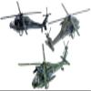 U.S. Army Sikorsky UH-60 Black Hawk Helicopter 10" Die Cast Metal Model Toy (1 at Random, Color May Very) view 1