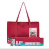 HNDTEK American Mahjong Set - Red Burgundy Soft Bag - 166 White Engraved Tiles, 4 All-in-One Rack/Pushers Western Mah Jongg Game Set view 1