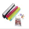 HNDTEK American Mahjong Set - Red Burgundy Soft Bag - 166 White Engraved Tiles, 4 All-in-One Rack/Pushers Western Mah Jongg Game Set view 3