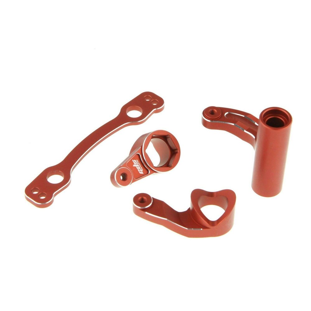 GDS Racing Steering Assembly for Arrma Kraton Senton Talion Typhon Red